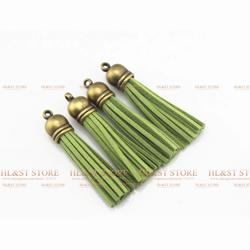 Средний (58 ММ) Оливковое С Античная Бронза Крышка Искусственного Замша Кожи