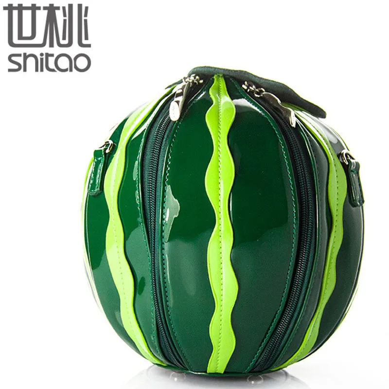 Creative Мода Женщин сумки мешок фруктов арбуз сумка женская сладкие на ремне