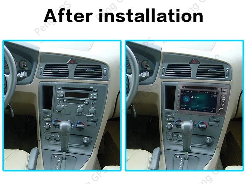 Автомагнитола с GPS навигацией головное устройство для VOLVO S60 V70 XC70 Android 9 0 2000 2001 2002