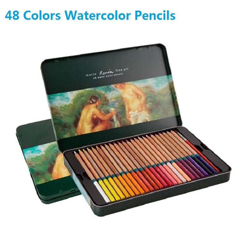 Профессиональные 48 акварельные карандаши принадлежности для рисования
