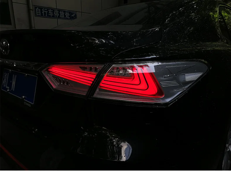 KOWELL автомобильный Стайлинг для Toyota Camry задние фонари светодиодный задний фонарь задний багажник крышка лампы drl+ Динамический сигнал+ тормоз+ обратный