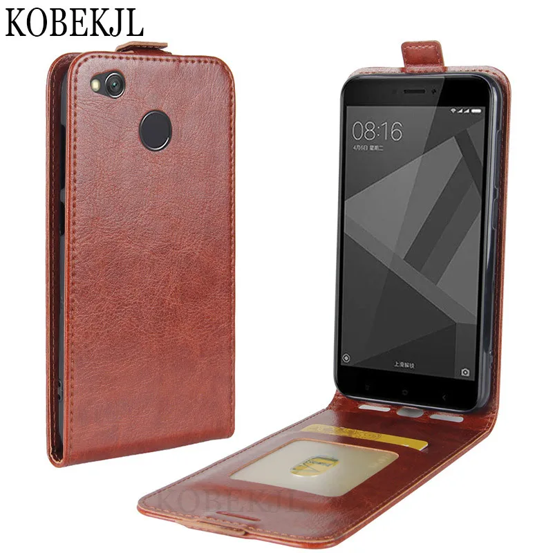 Чехол для Redmi 4X флип-кошелек Роскошный чехол из искусственной кожи телефона Xiaomi