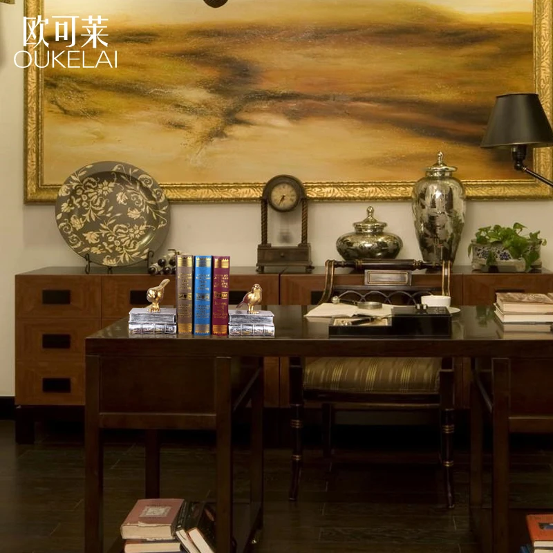 Книжная полка в европейском ретро стиле с птицами из смолы книжная американский