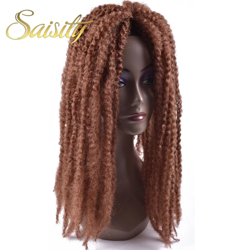 Saisity Омбре Marley косички для плетения крючком синтетические волосы кудрявые афро