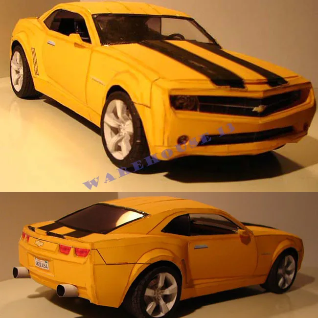 Продукт для бумага модель автомобиль шмель Camaro 1:12 весы 45 см длинная 3d пазлы
