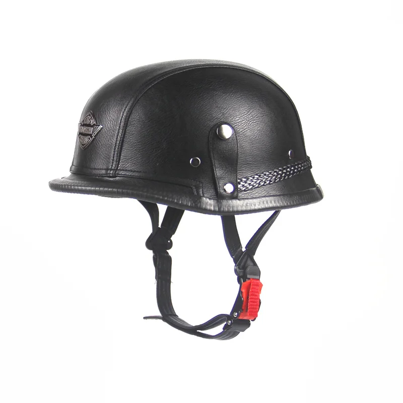 Мотоциклетный шлем с открытым лицом черный мотоциклетный полумотоциклетный в