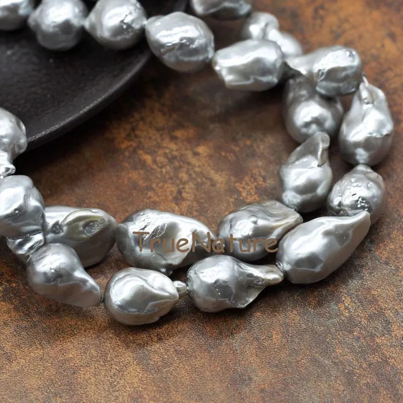 Оптовая продажа натуральный пресноводный жемчуг бусины россыпью темно серые