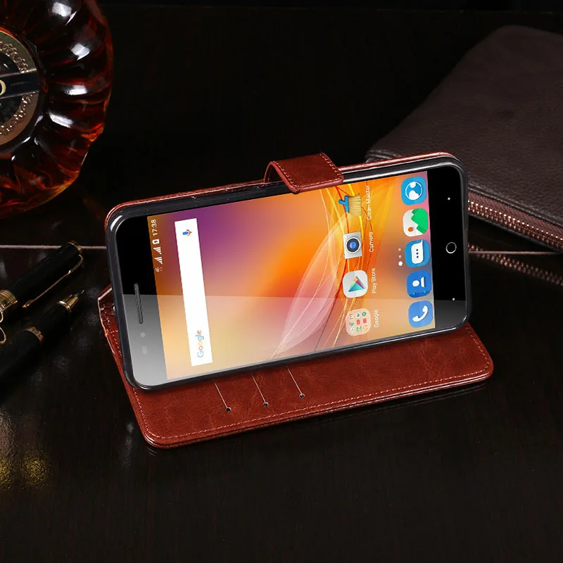 Чехол для ZTE Blade A610 чехол высокое качество кожаный с откидной крышкой телефона