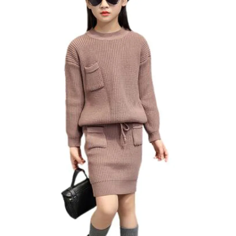 Женская одежда для подростков 2018 Топ с длинным рукавом и штаны комплект из 2