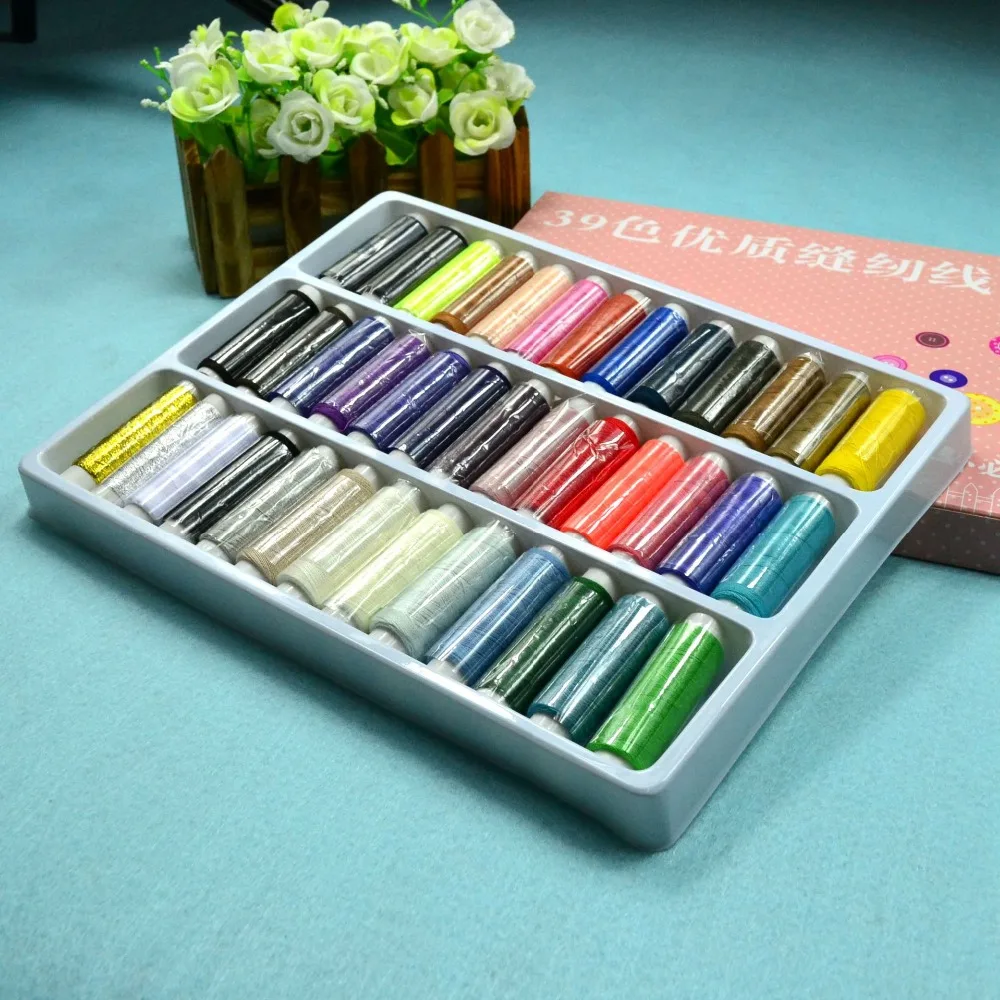 Оптовая продажа 39 цветов новинка 39X катушки многоцветные накладки полиэстровые