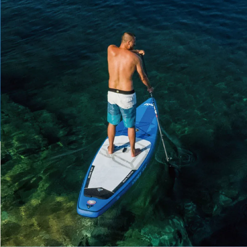 АКВА МАРИНА HYPER доска для серфинга SUP Surfbaord Stand Up Paddle надувная весло 381*81*15 см