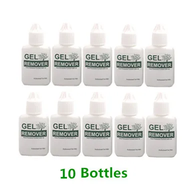 10 Bottles x 15ml Средство для удаления клея, средство для наращивания ресниц, индивидуальное средство для наращивания ресниц, средство для удаления клея из Кореи, приспособление для снятия ресниц - Цвет: 10 Bottles x 15ml
