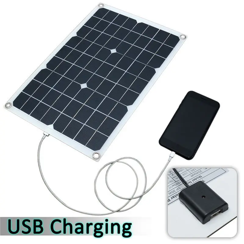 Sofirn 20 Вт 18В водонепроницаемый аккумулятор солнечная панель USB домашнее уличное