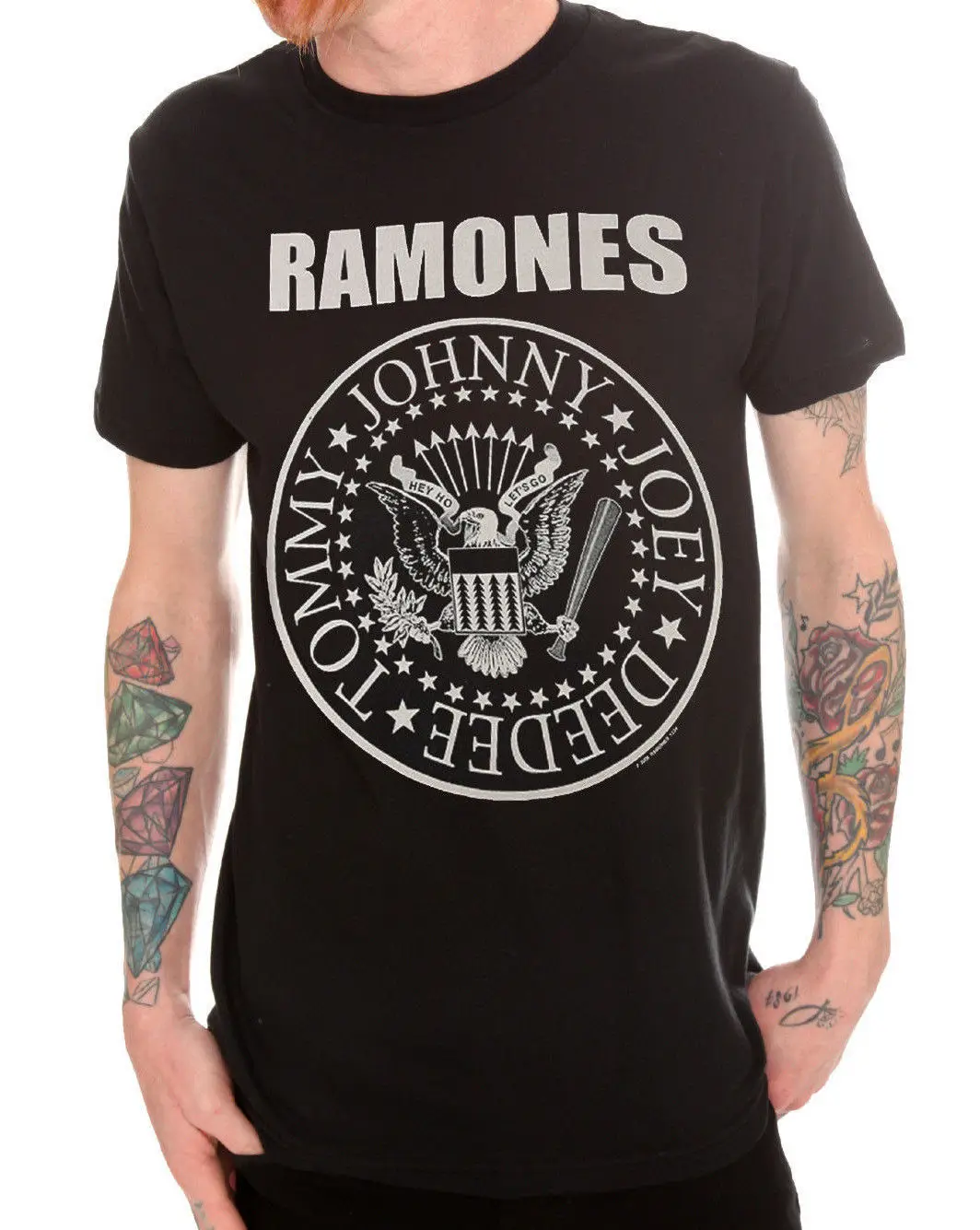 Ramones президентская печать логотипа Эй Хо комплект из черной кофты с длинным