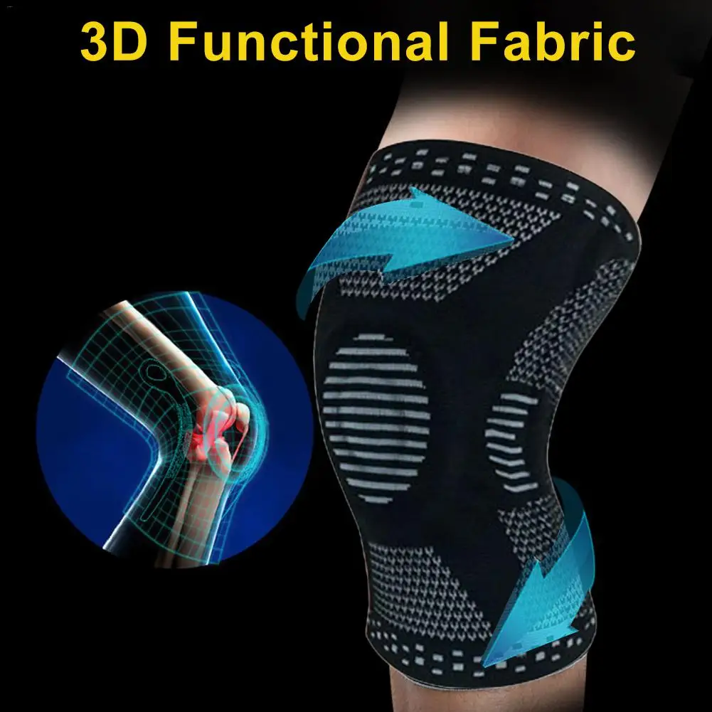 

Silicone Spring Kneepad Meniscus Leg Cover Best Knee Brace With Side Stabilizers Patella Gel Pads For Knee Support Arthritis Men