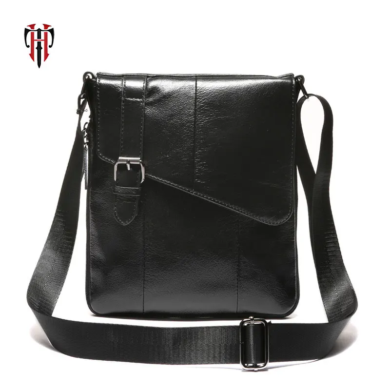 TIANHOO Genuine Leather messenger man bag small zipper cowwide layer luxury handbags men bags designer |