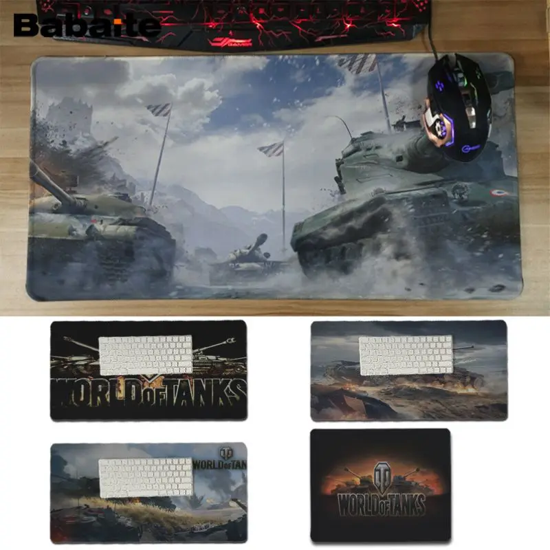 Babaite нескользящий ПК World of Tank ноутбук компьютерный коврик для мыши уникальный