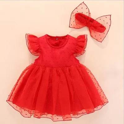 mode 4 red dress Детское платье для крещения г., красное платье для новорожденных девочек Vestidos Bebe, белое платье на крестины для маленьких девочек 3, 6, 9 месяцев - Цвет: mode 4 red dress
