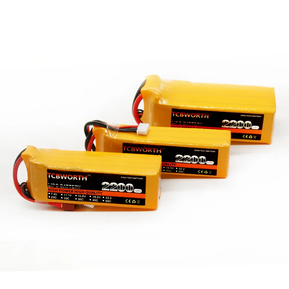 TCBWORTH 4S 14 8 V 2200 mAh 30C Max 60C RC LiPo батарея для вертолет самолет Квадрокоптер Дрон