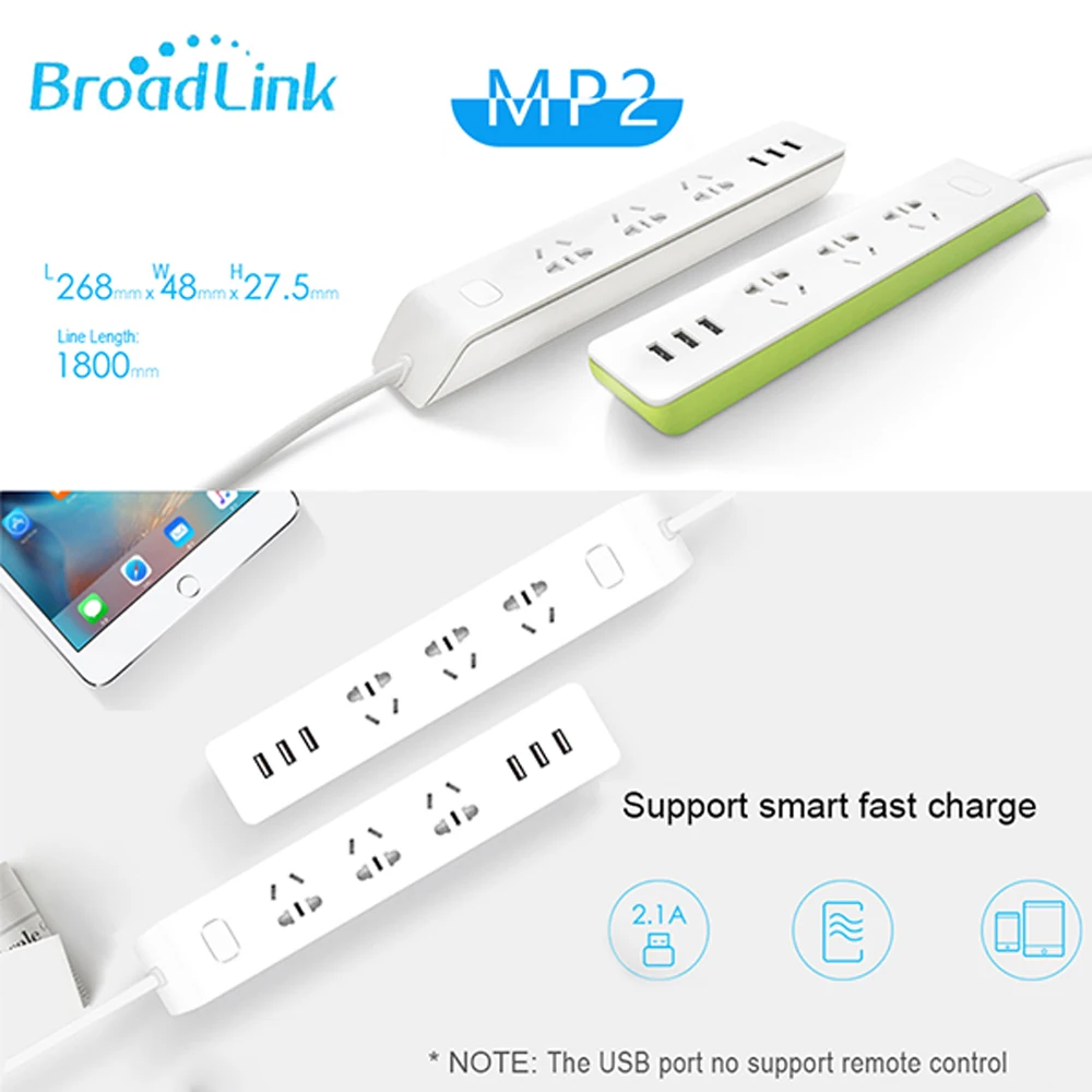 Broadlink Smart Home WiFi Switch Socket Strip Fast Charging Power USB Plug Outlet AU UK US EU Adapter APP Remote Control | Электроника