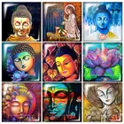 FB0359 Буддизм Будда статуя лотоса 12 мм20 мм25 мм30 мм квадратное фото стекло кабошон демонстрационная плоская задняя часть делая результаты