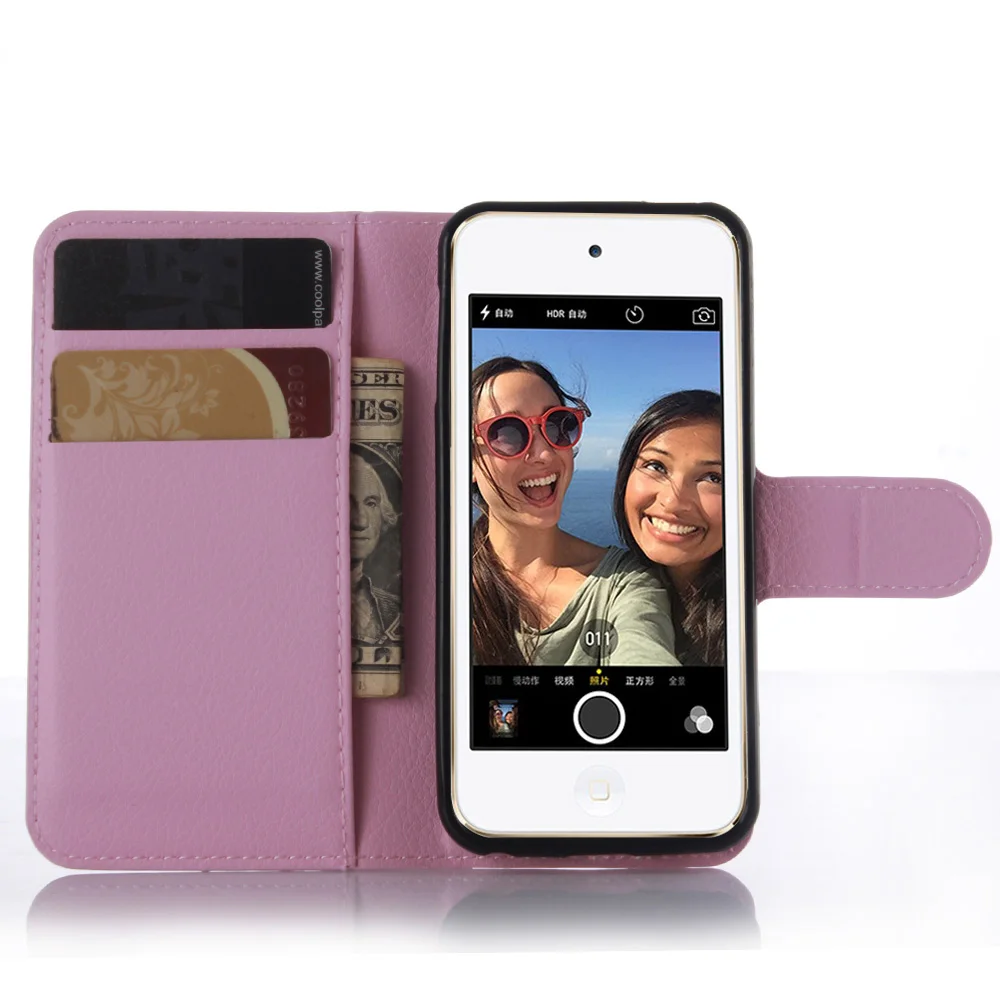 Чехол кошелек с отделением для карт чехол s Apple iPod touch 5 рисунком личи откидной