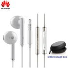 Металлические наушники-вкладыши Huawei AM116 с микрофоном и регулировкой громкости для смартфонов Samsung, Xiaomi, Huawei