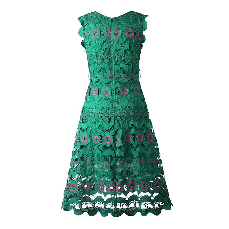 Для женщин 2018 сезон: весна–лето Кружево платье Line Круглый Средства ухода за
