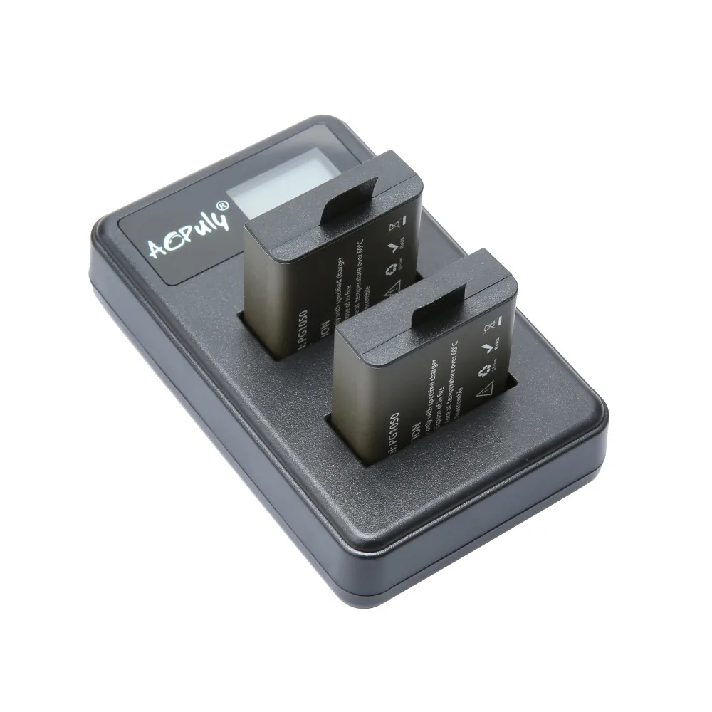 2 шт. батареи + USB ЖК-дисплей двойное зарядное устройство для SJCAM SJ4000 батарея SJ5000