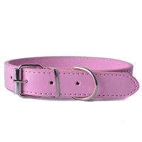 pink pu leather dog collar adjustable pet puppy dog cat collars for small medium large dogs size xssml 8colors