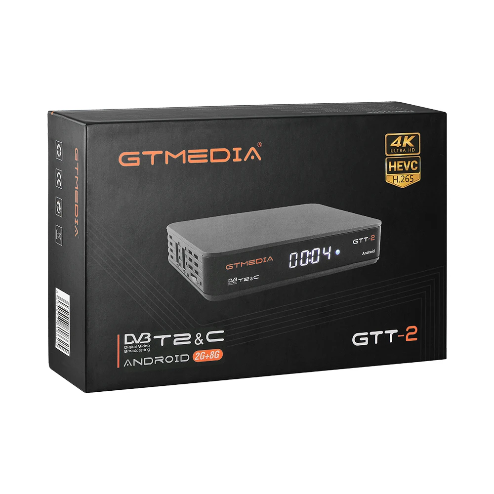 GTT-2 Android 6,0 Amlogic S905D Smart tv BOX+ DVB-T/T2/C 2 ГБ 8 ГБ с управлением 2,4 ГГц Wifi H.265 4K медиаплеер телеприставка IP tv
