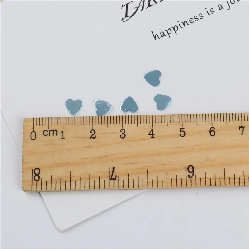 10 г/лот 6 мм Сердце Любовь ногтей Sequin Блеск для Craft DIY слизь пайетками маникюр