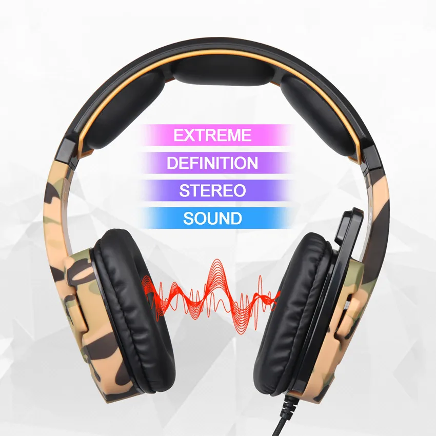 SADES SA-930 PS4 игровая гарнитура Casque PC Gamer камуфляжные стереонаушники с микрофоном для