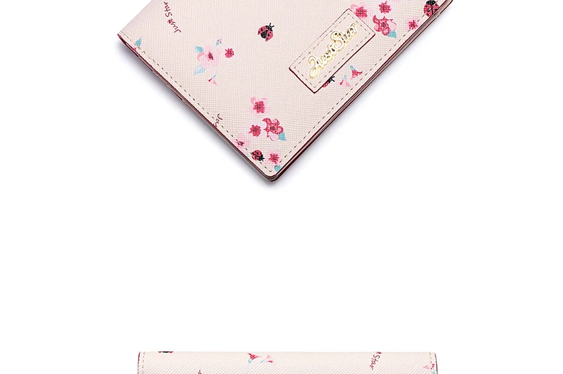 Женские кожаные кошельки JUST STAR Дамский модный цветок короткий кошелек для монет женский милый романтичный розовый весенний кошелек держатель для карт