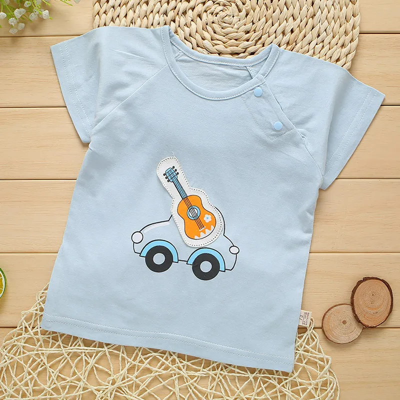 ideacherry Brand Summer Newborn Clothes Baby Short Sleeves T-Shirt Boys Girls Single Shirt Children 0-1 Years Old | Детская одежда и