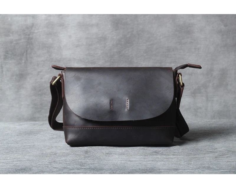 AETOO, Ретро стиль, повседневная, mad Horse, кожа, на одно плечо, сумка через плечо, мужская и женская, кожа, простая голова, яловая сумка