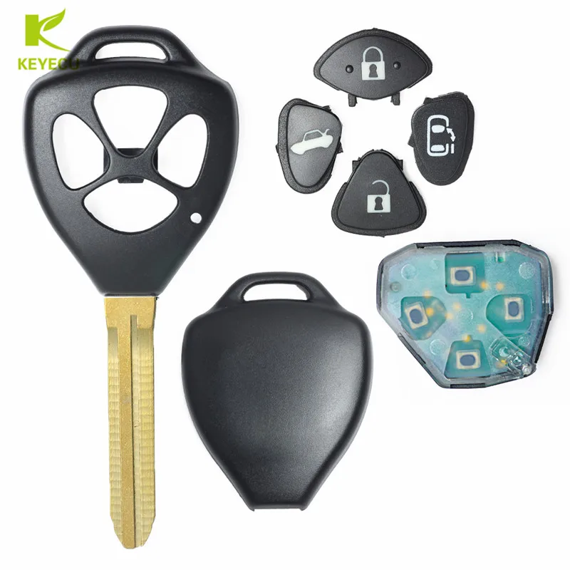 Запасной пульт дистанционного управления KEYECU с 4 кнопками чип 314 3 МГц 4D67 для Toyota