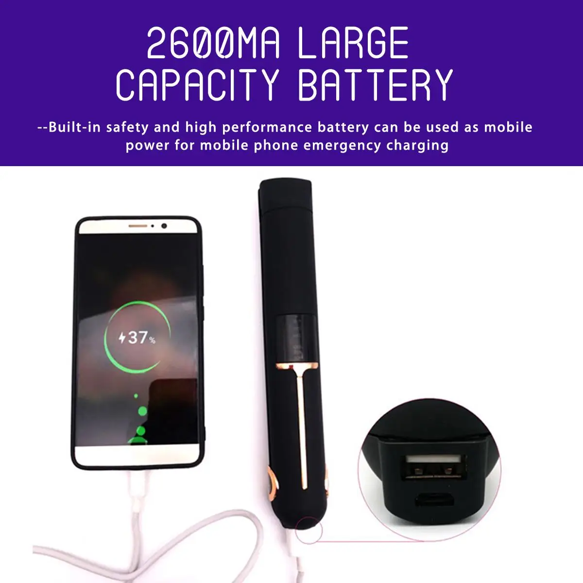 3-в-1 мини беспроводной выпрямитель для волос USB подзарядка бигуди Быстрый нагрев 3D плавающая доска светодиодный дисплей для волос плоский железный внешний аккумулятор