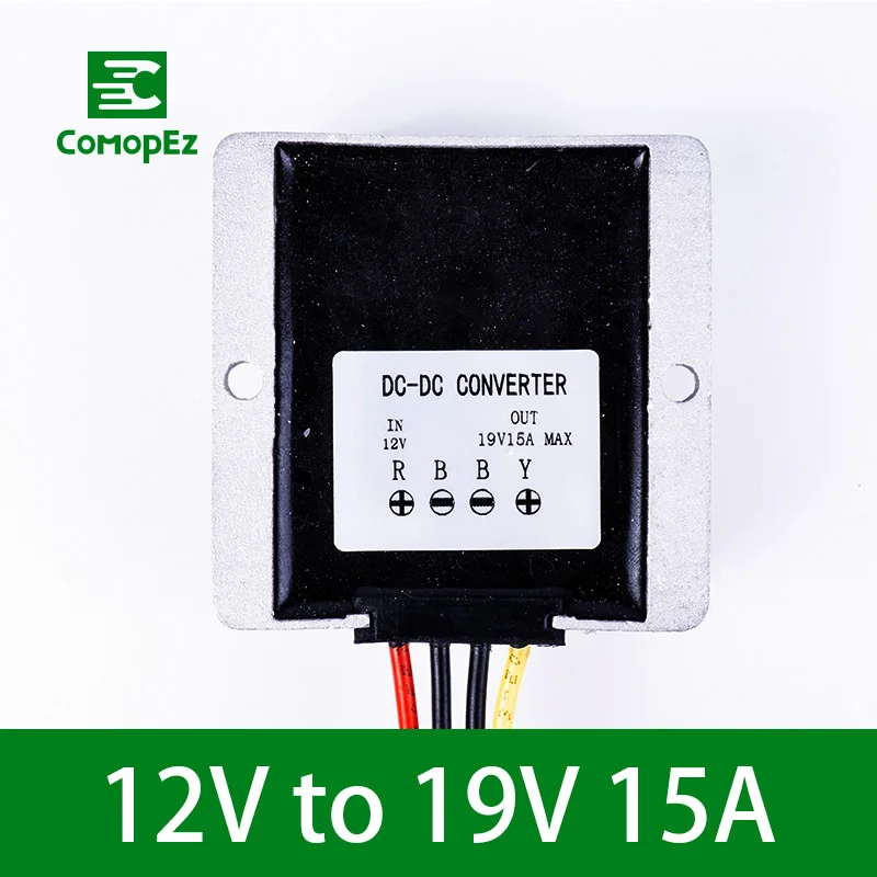 12V to 19V 15A Преобразователь постоянного тока 12 В Шаг до 19 в 3A 5A 8A 10A 15A IP68 преобразователь напряжения трансформатор Повышающий Модуль водяные насосы светодиодные ленты светильник - Цвет: 12V to 19V 15A