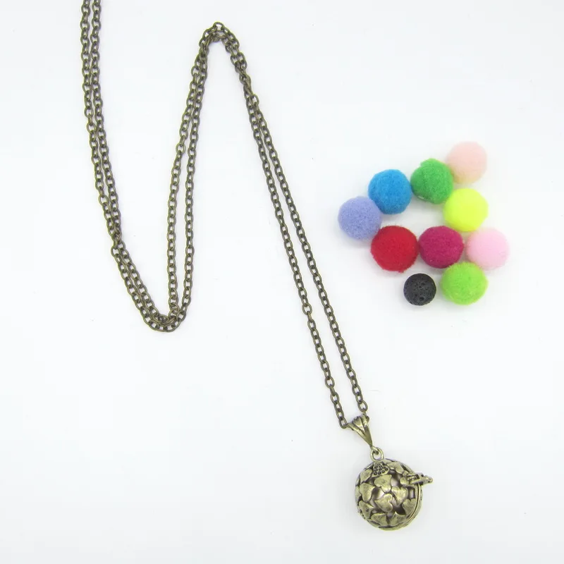 Винтажное ожерелье из цинкового сплава с круглым кулоном в виде сердец |