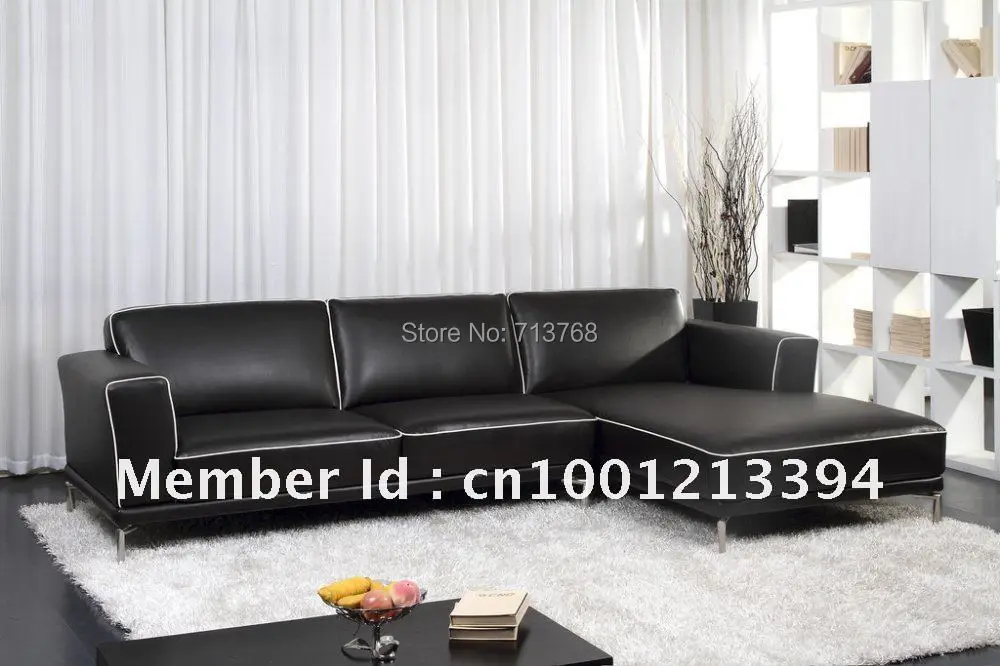Современная мебель/гостиная угловой кожаный диван/секционный диван|leather sofa|sectional