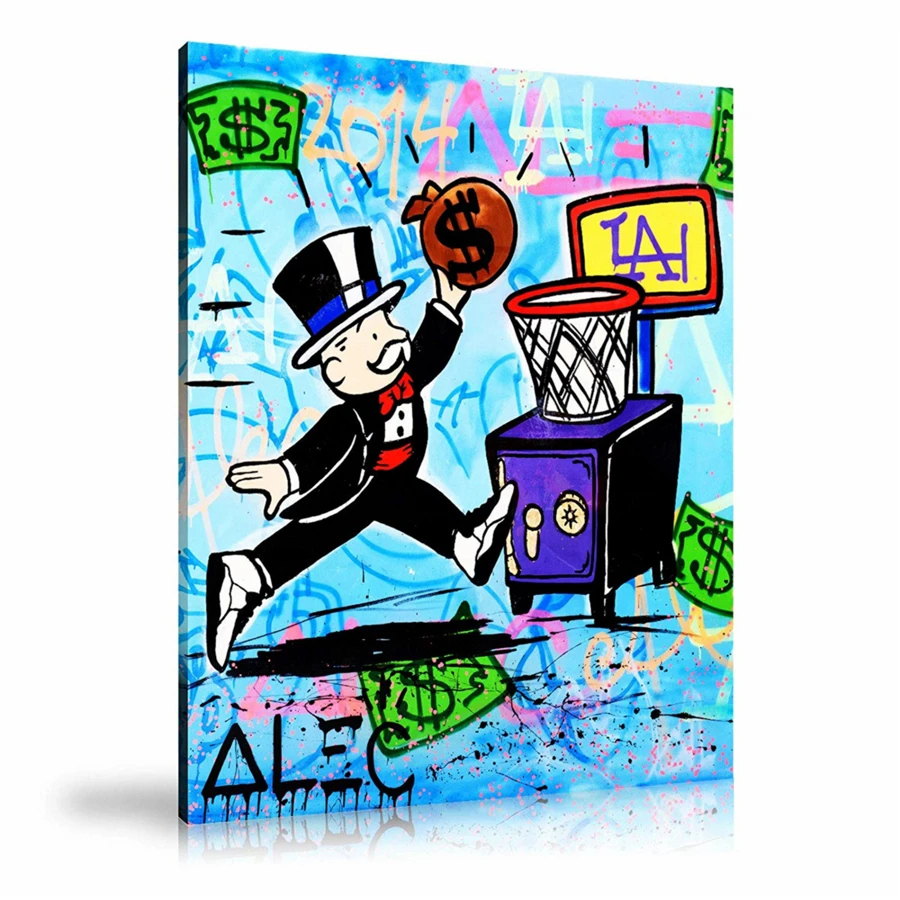 Alec Monopolys Slam Dunk HD Wall Art Холст с печатью постера живопись декоративная картина для