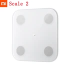 Смарт-весы Xiaomi 2,0, совместимые с Bluetooth, весы для тела, тест на баланс, монитор данных о здоровье, светодиодный дисплей, точные весы для веса тела и жира