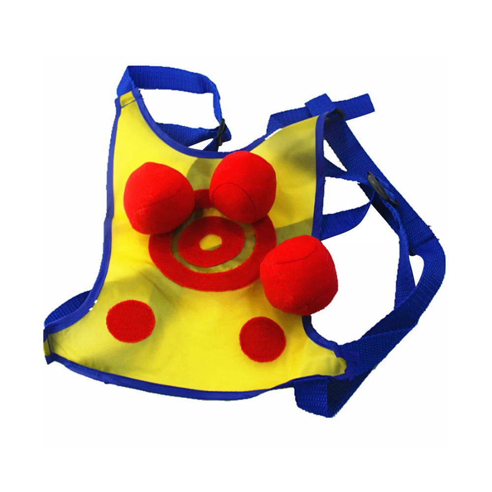 Новый Родитель ребенок мишени жилет + 3 Шара набор интерактивные Beanbag Dodgeball одежда