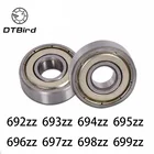 10 шт.лот 692zz 693zz 694zz 695zz 696zz 697zz 698zz 699zz 608ZZ 695 693 696 ZZ Миниатюрный радиальный шарикоподшипник бренда