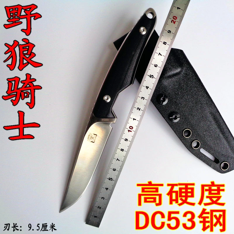 

63HRC Survival knife outdoor DC53 steel high hardness small straight knife outdoor essential tool for self-defense Favorites
