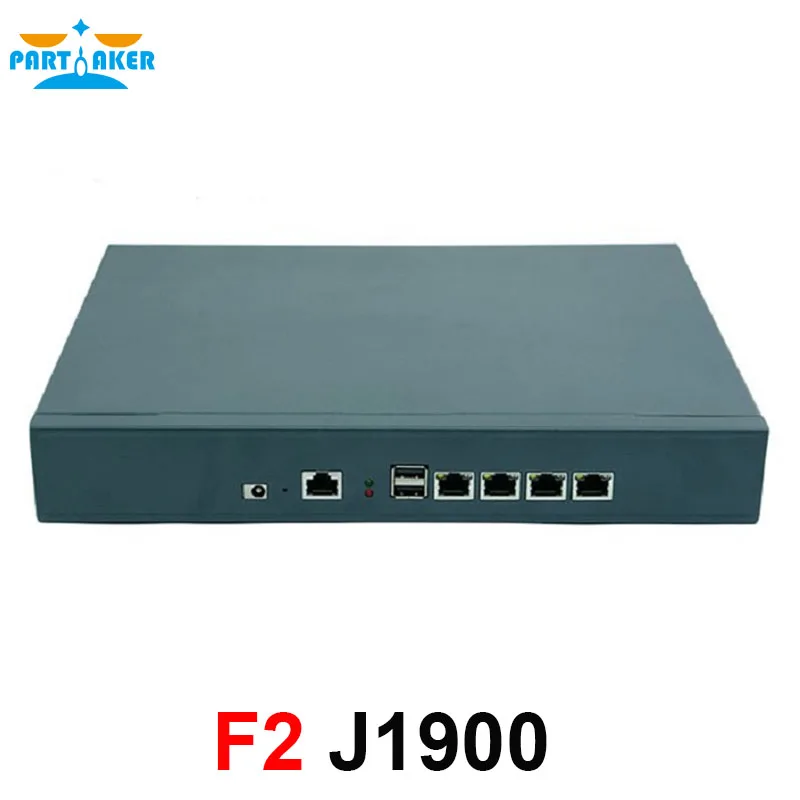 1U VPN Firewall appliance F2 for 4 LAN support Intel Celeron J1900 processor server network router 2GB Ram 8GB SSD Pfsense