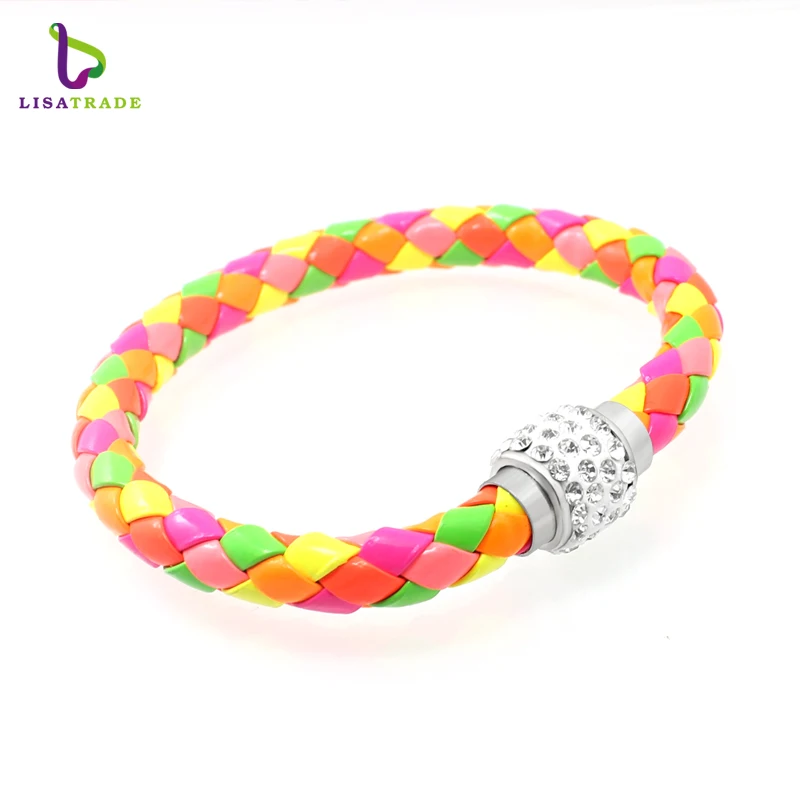 Новинка модный браслет из искусственной кожи 12 шт./лот оптовая продажа со