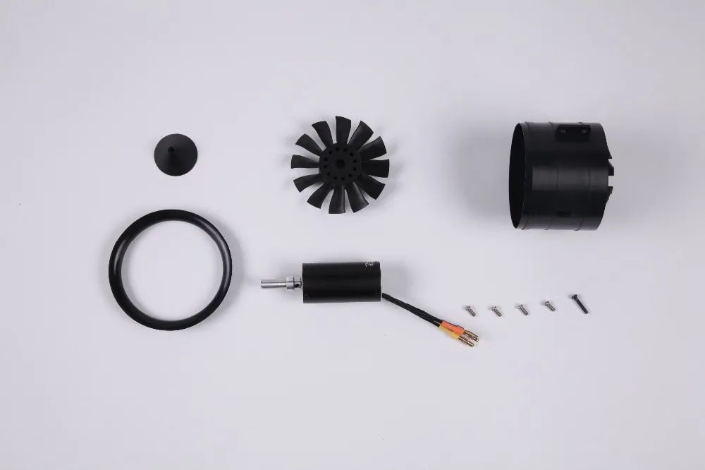 FMS 80mm Ducted Fan EDF Unit 12 blade With 3270 KV2000 Motor (optional) 6S Version For RC Airplane Model Plane Jet Spare Parts | Игрушки и