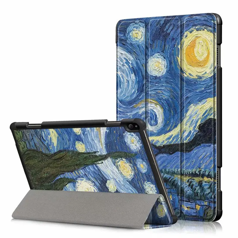 Light Blue Тонкий магнитный складной чехол для lenovo Tab P10 TB-X705F TB-X705L 10,1 дюймов, защитный чехол-подставка из искусственной кожи - Цвет: Light Blue